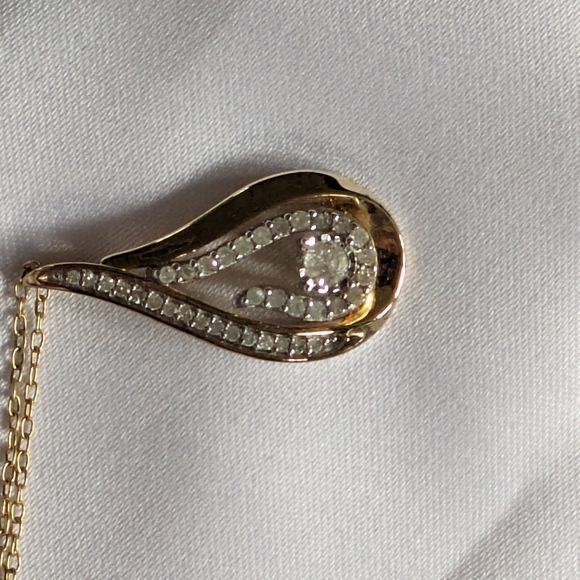 Teardrop pendant necklace - Picture 3 of 14